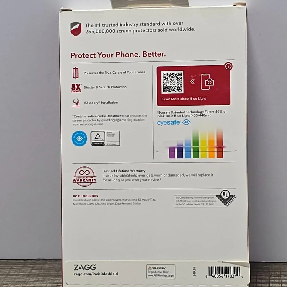 Zagg Invisible Shield GlassFusion Screen Protector Samsung S21 FE